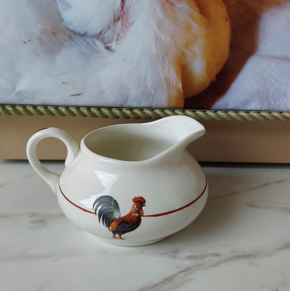 Vintage rooster creamer